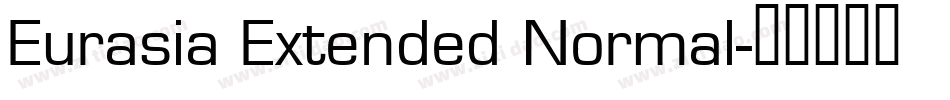 Eurasia Extended Normal字体转换